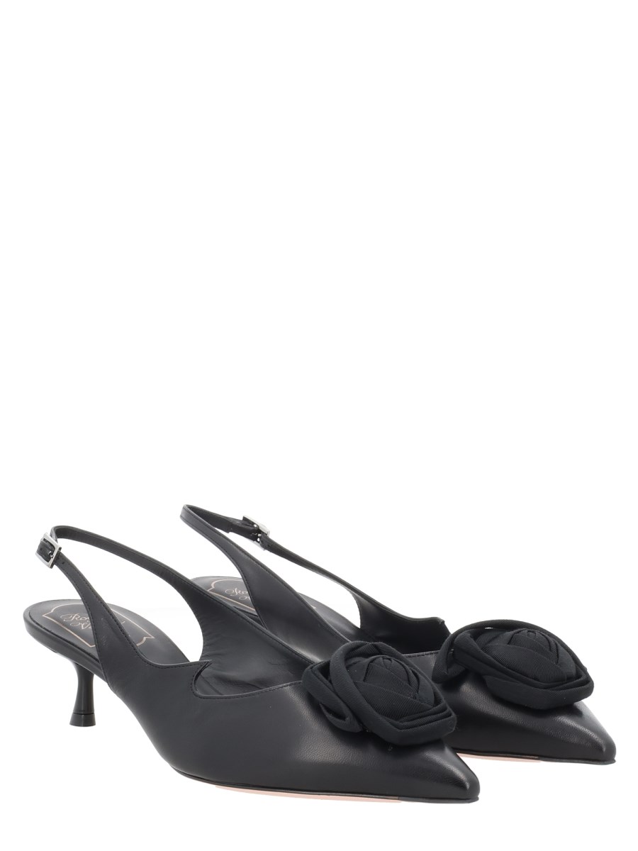 DÉCOLLETÉ SLINGBACK ROSE VIVIER IN PELLE