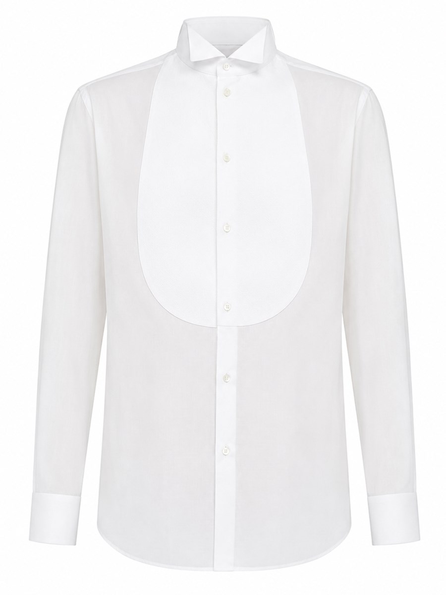 CAMICIA SMOKING IN COTONE