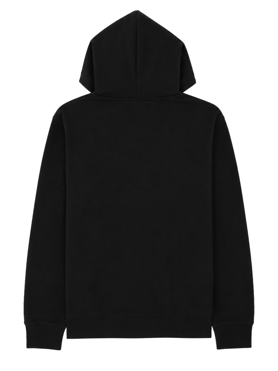 FELPA CON CAPPUCCIO E ZIP
