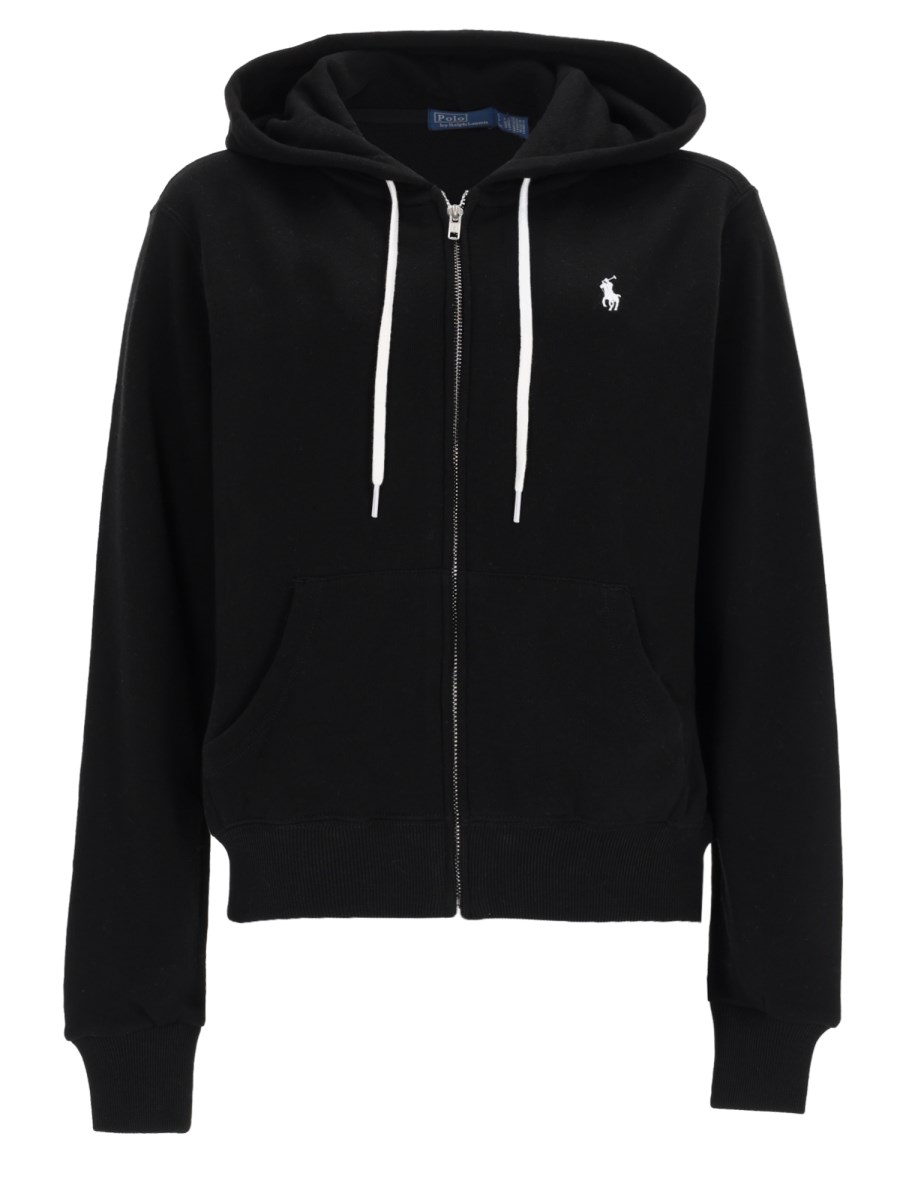 FELPA CON ZIP E LOGO