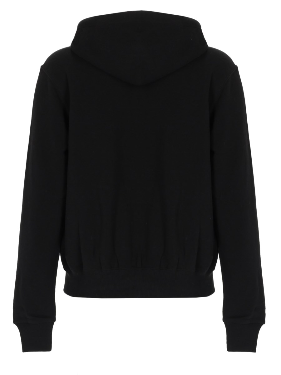 FELPA CON ZIP E LOGO