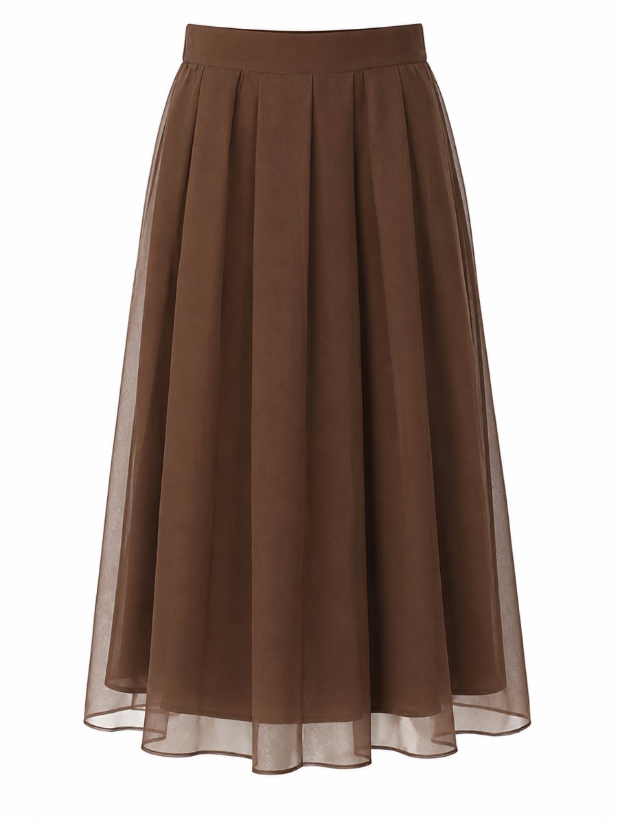 GONNA IN ORGANZA DI SETA