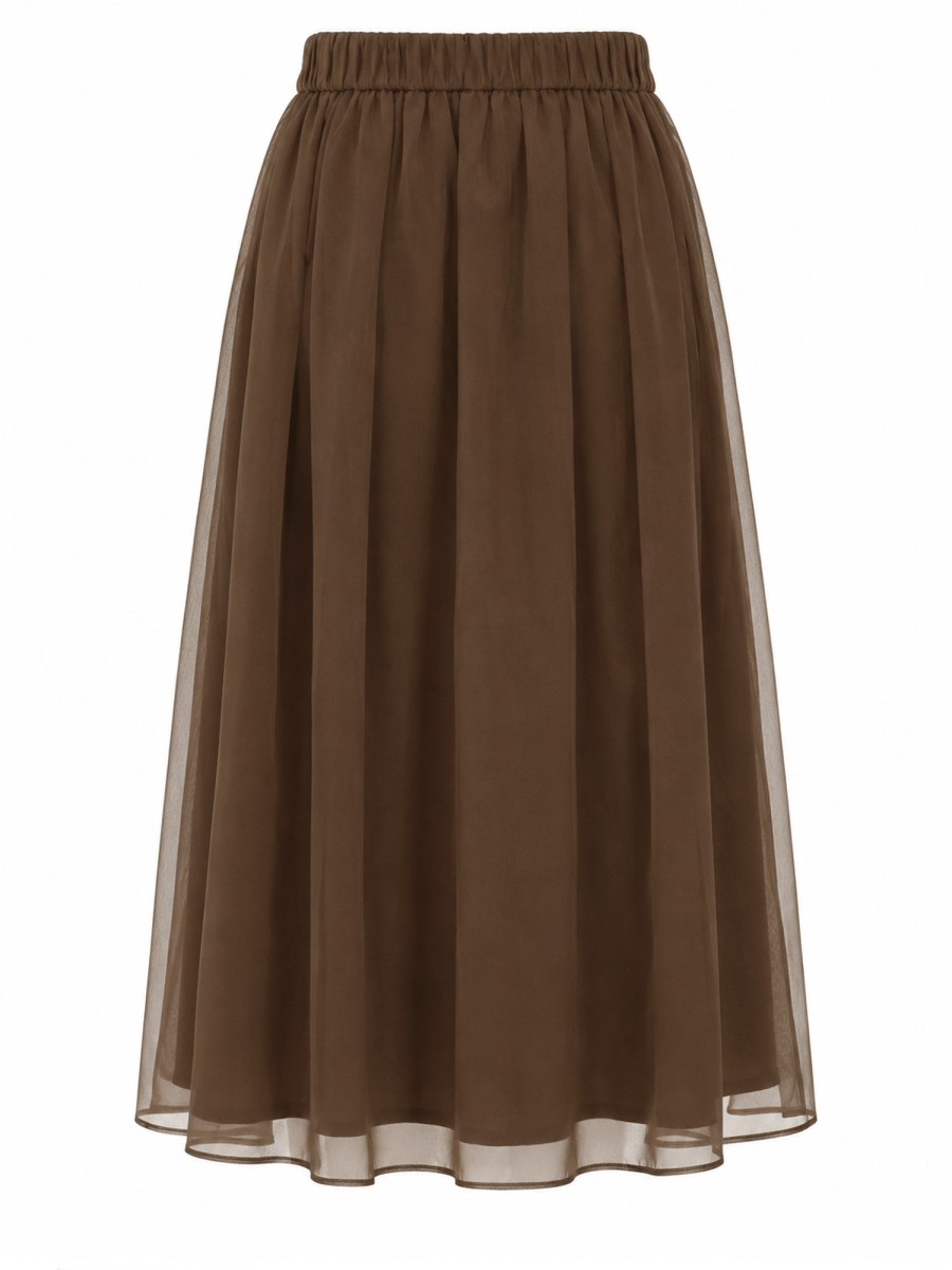 GONNA IN ORGANZA DI SETA