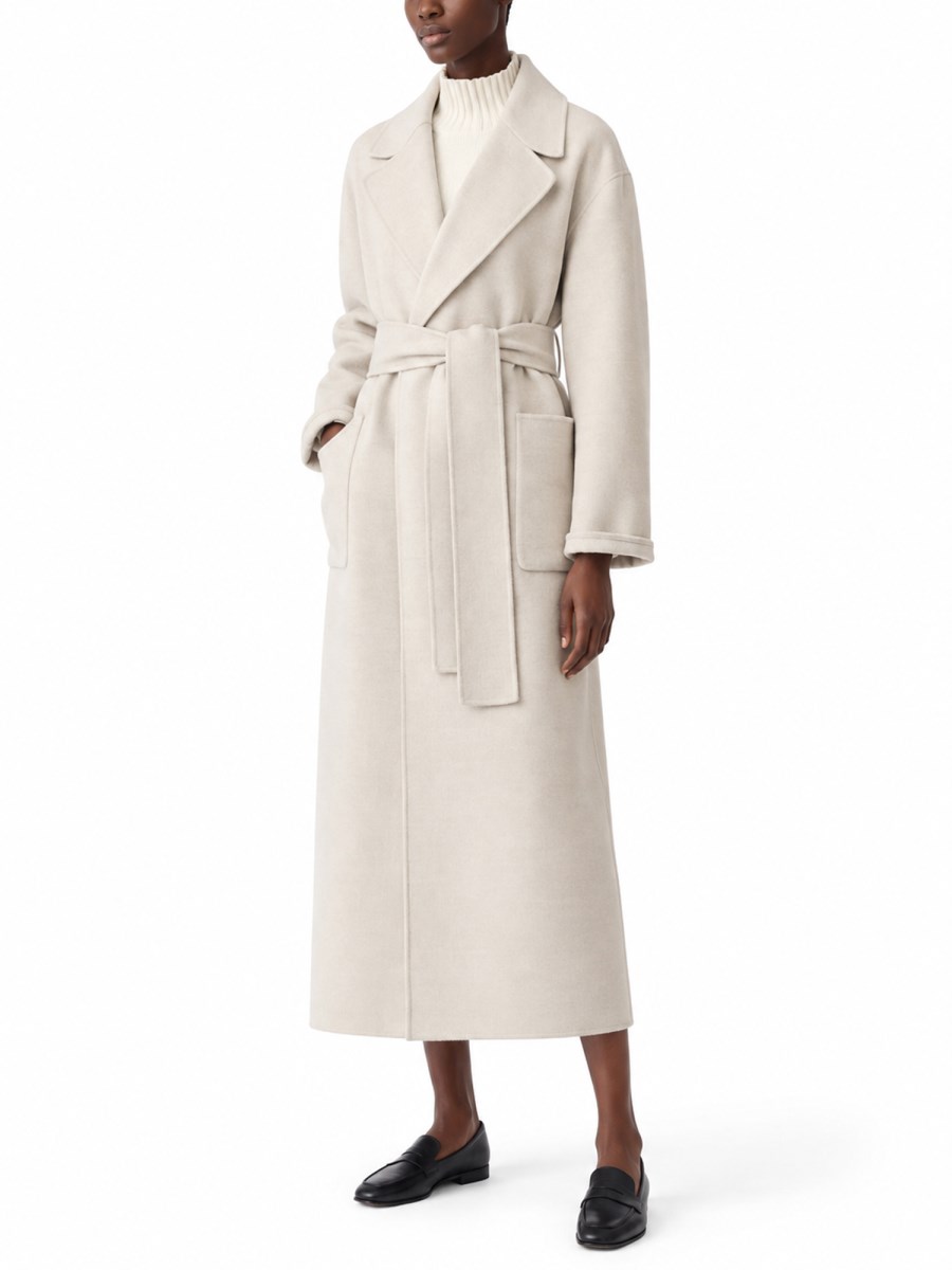Cappotto in Lana con Cintura