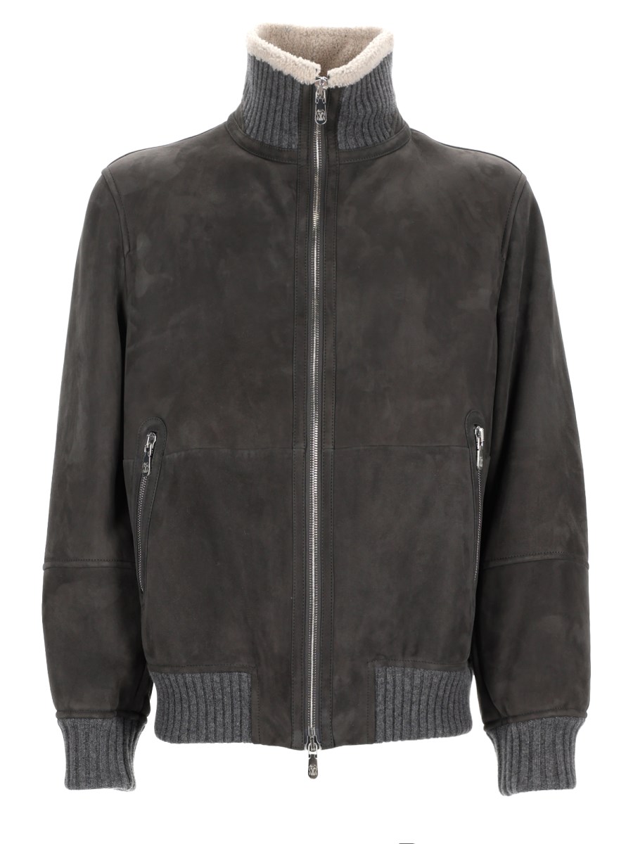 GIACCA BOMBER IN PELLE 