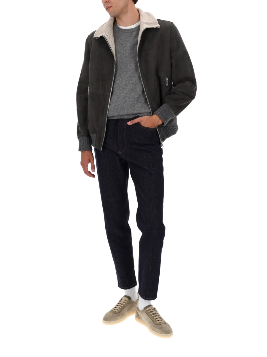 GIACCA BOMBER IN PELLE 