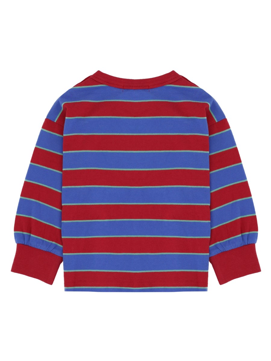 T-shirt a righe con polsini baby