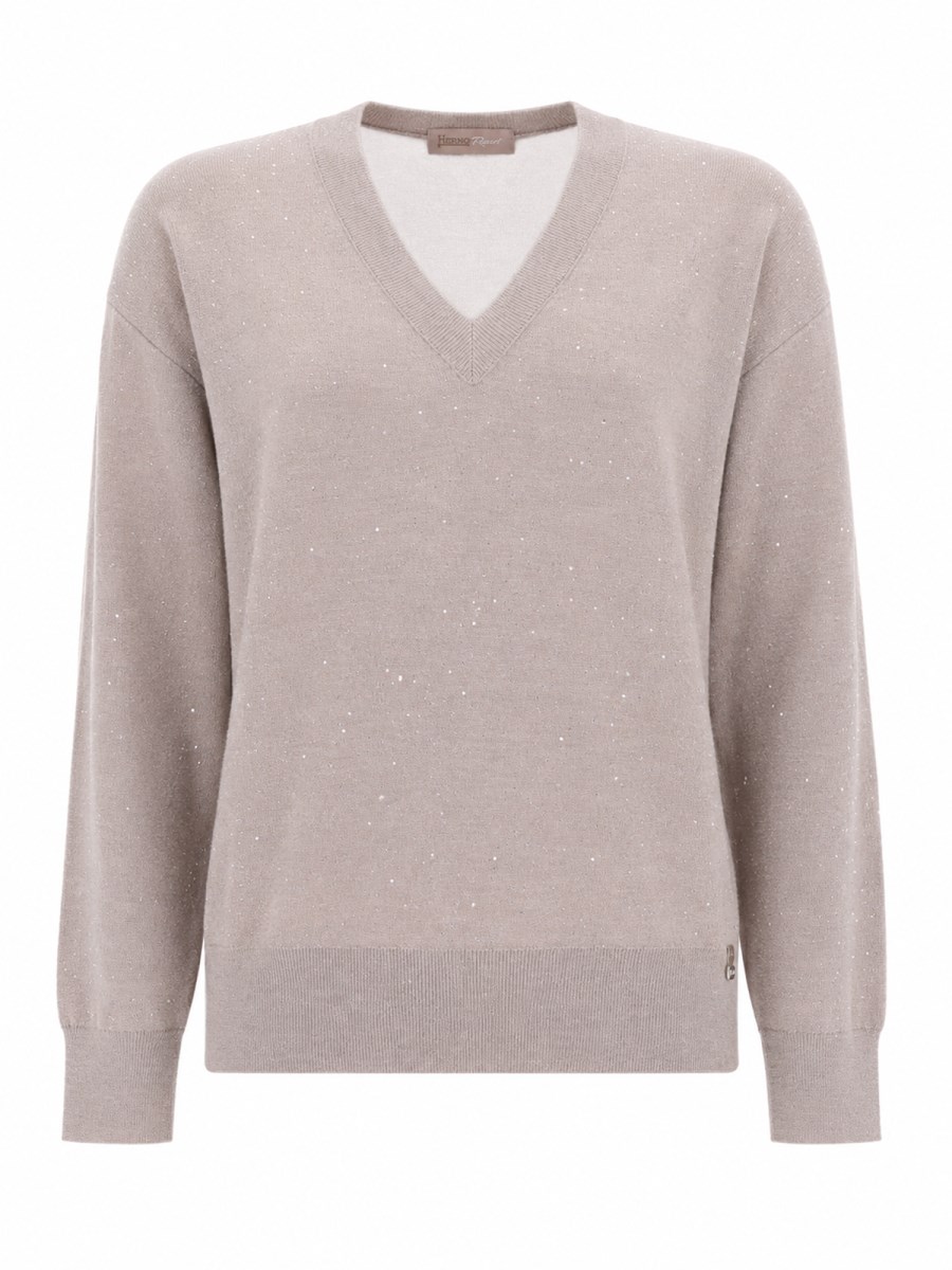 MAGLIA CON SCOLLO A V