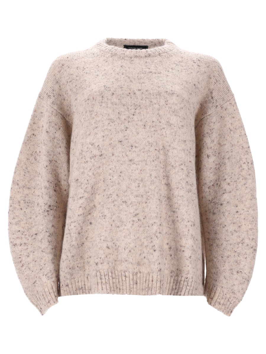 MAGLIA IN FILATO BOTTONATO CON LUREX
