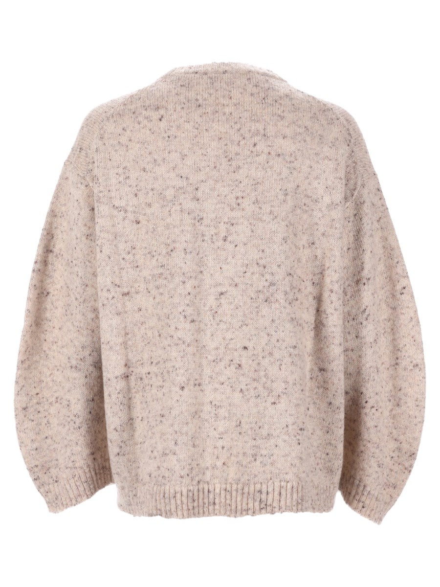 MAGLIA IN FILATO BOTTONATO CON LUREX