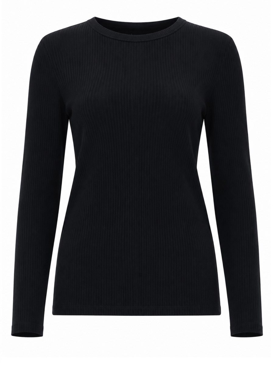 T-SHIRT A MANICHE LUNGHE IN JERSEY