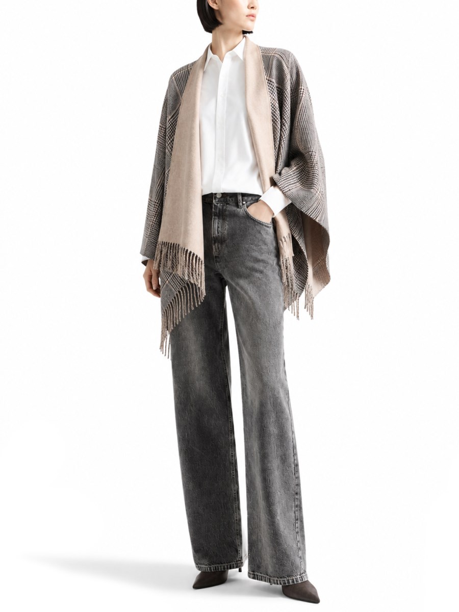 PONCHO IN CASHMERE