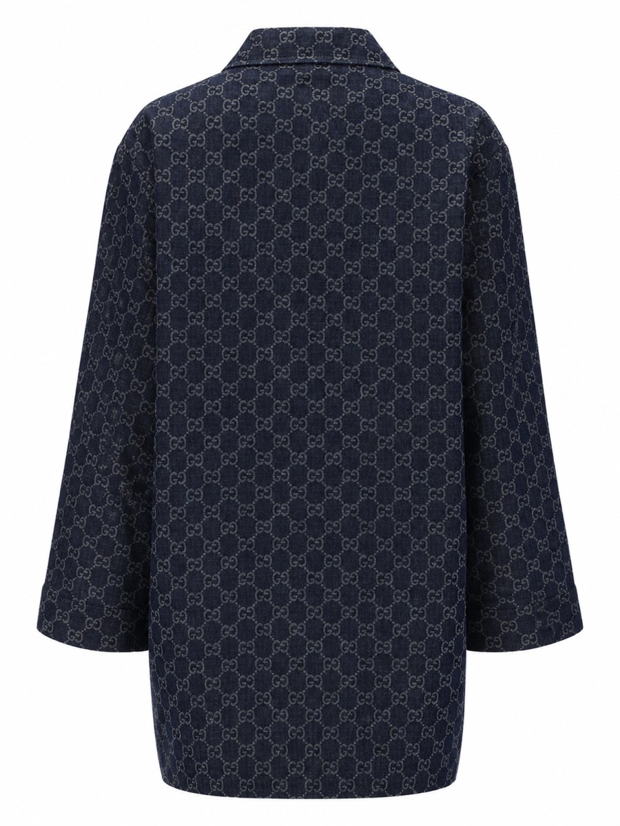 GIACCA IN DENIM DI COTONE GG JACQUARD