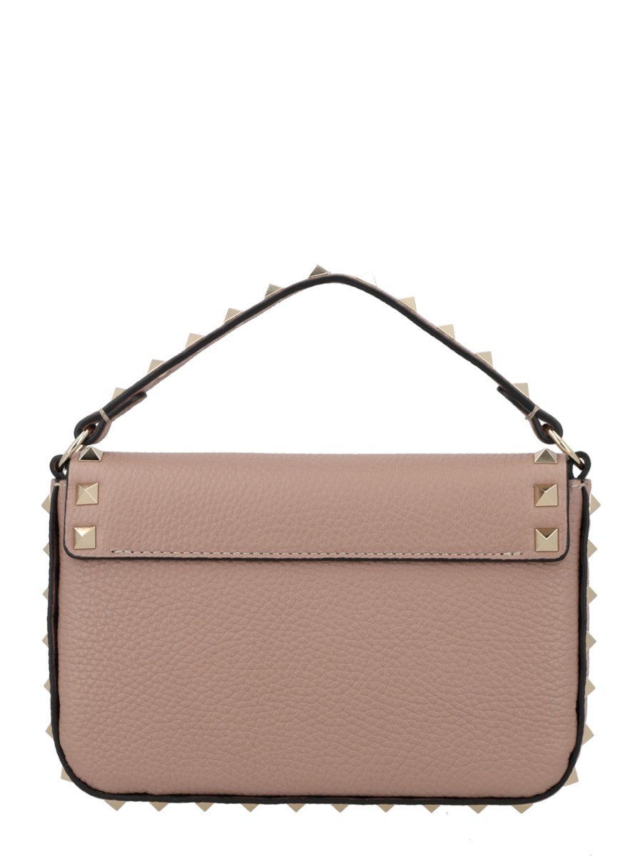 POUCH ROCKSTUD IN VITELLO GRANATO