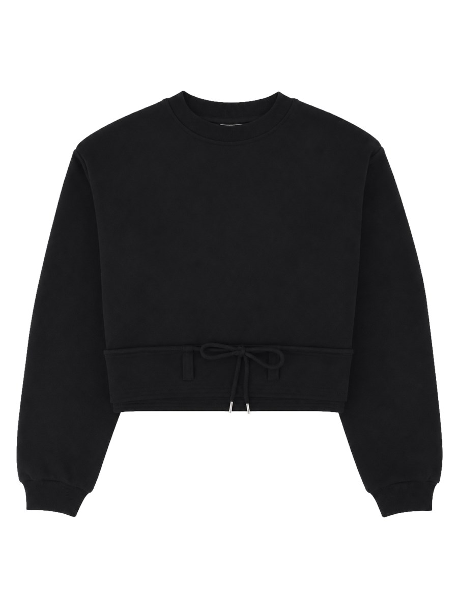 FELPA CROPPED CON COULISSE