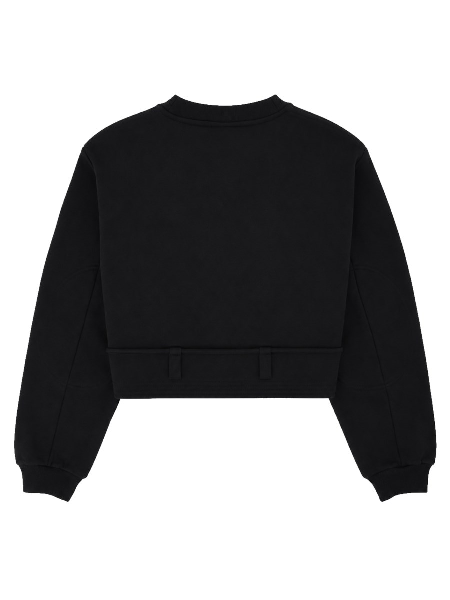 FELPA CROPPED CON COULISSE