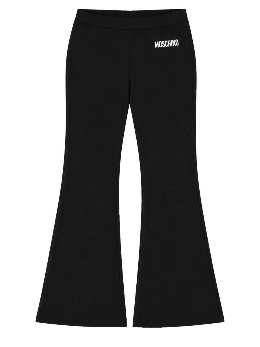 Pantalone flared con logo