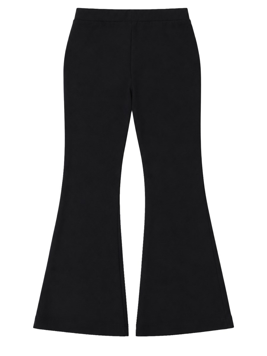 Pantalone flared con logo