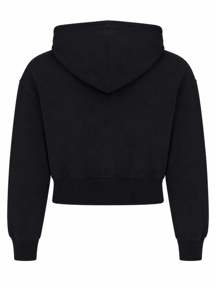 FELPA CROPPED CON LOGO
