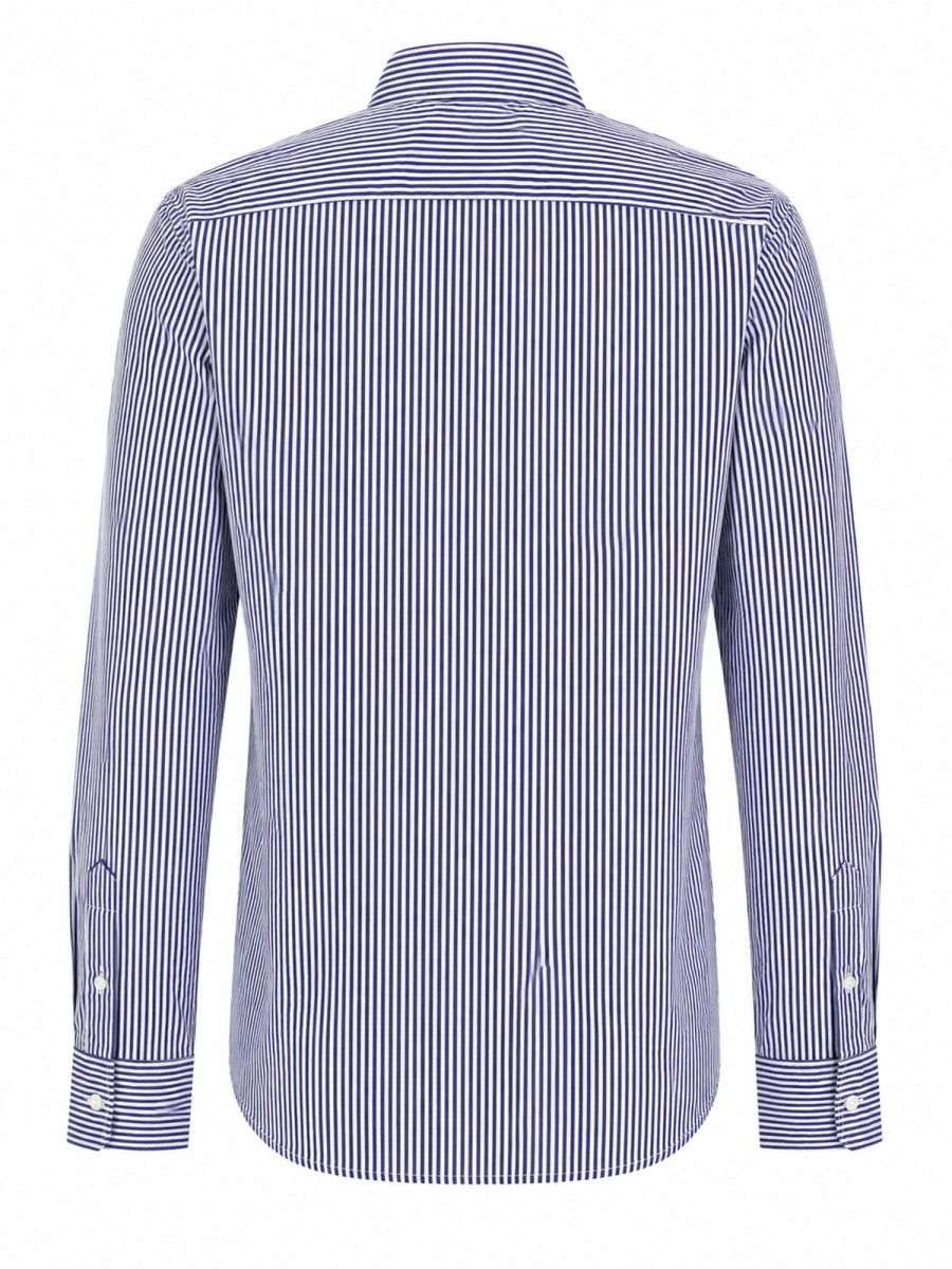 CAMICIA A RIGHE CON LOGO