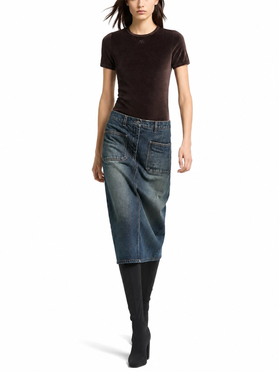 T-SHIRT IN VELLUTO 