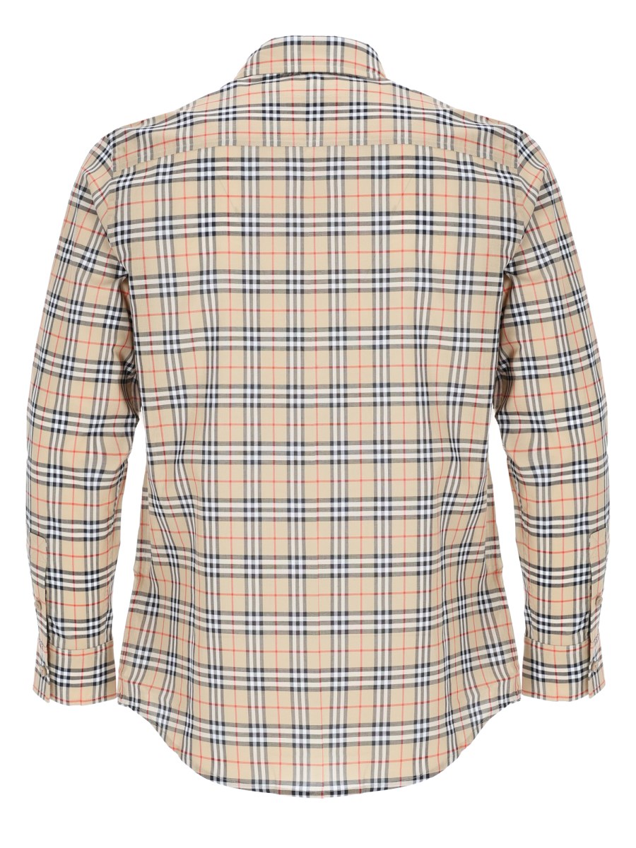 Camicia in Cotone Check con Vestibilità Classica