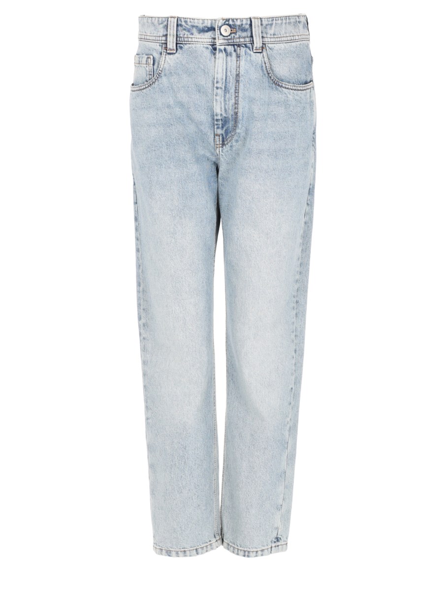 PANTALONE BAGGY TAPERED IN DENIM AUTHENTIC