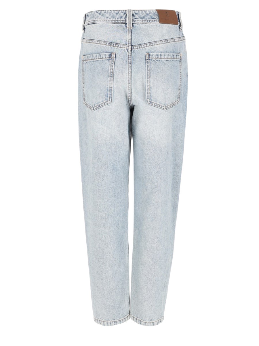 PANTALONE BAGGY TAPERED IN DENIM AUTHENTIC