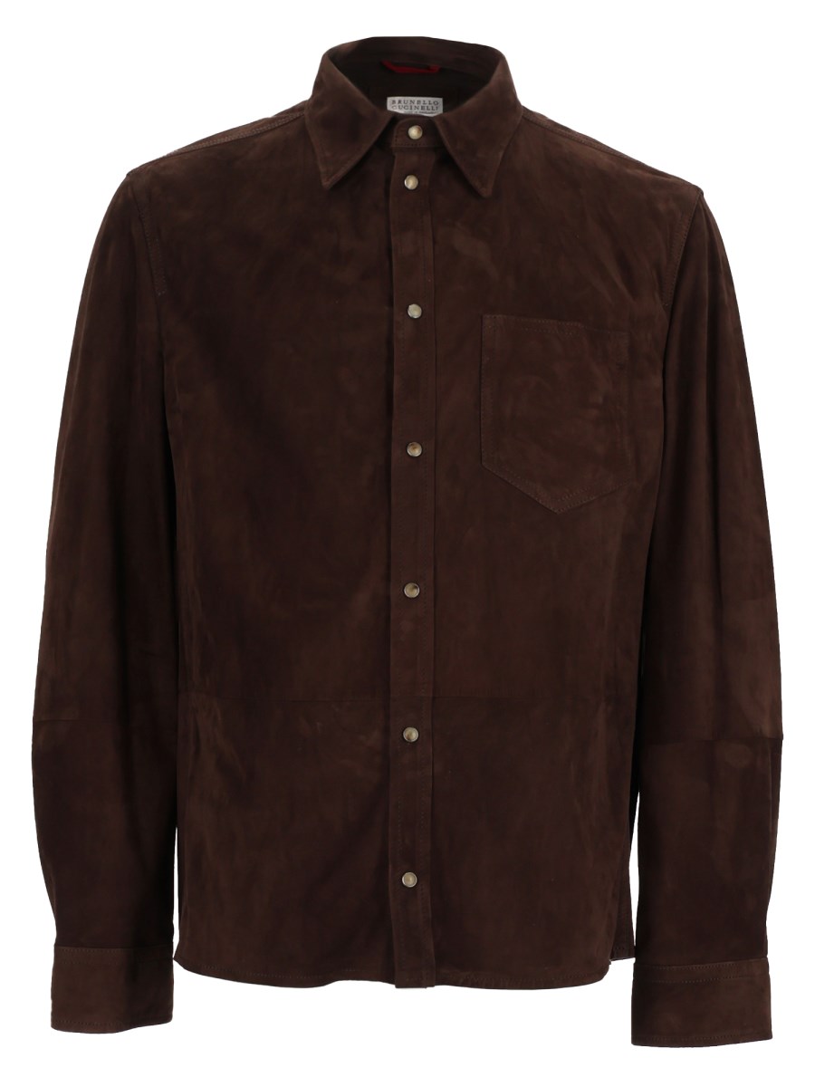 GIACCA CAMICIA IN SUEDE