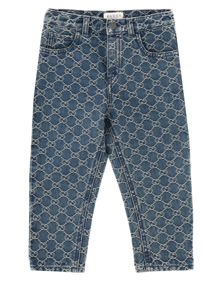 PANTALONE IN DENIM GG JACQUARD