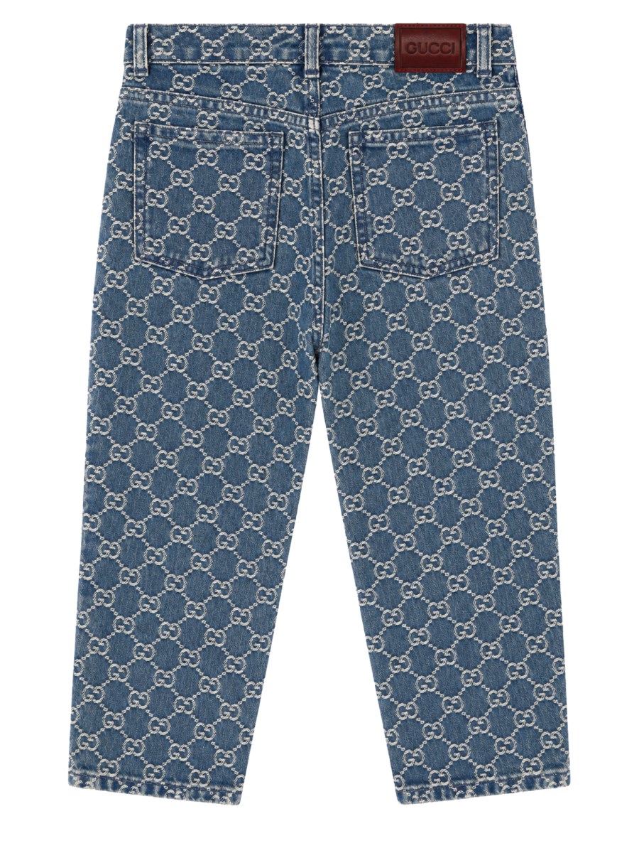 PANTALONE IN DENIM GG JACQUARD
