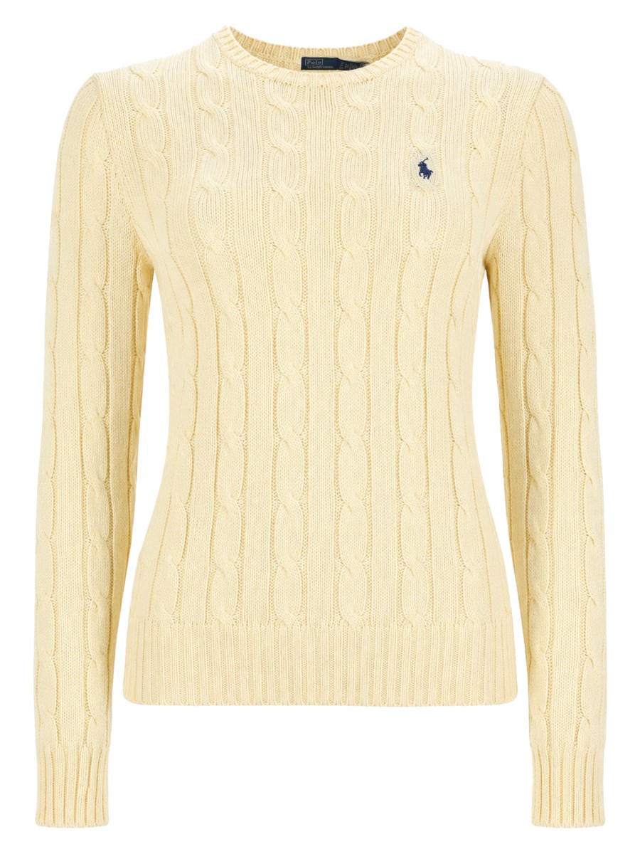 MAGLIA A TRECCE CON LOGO