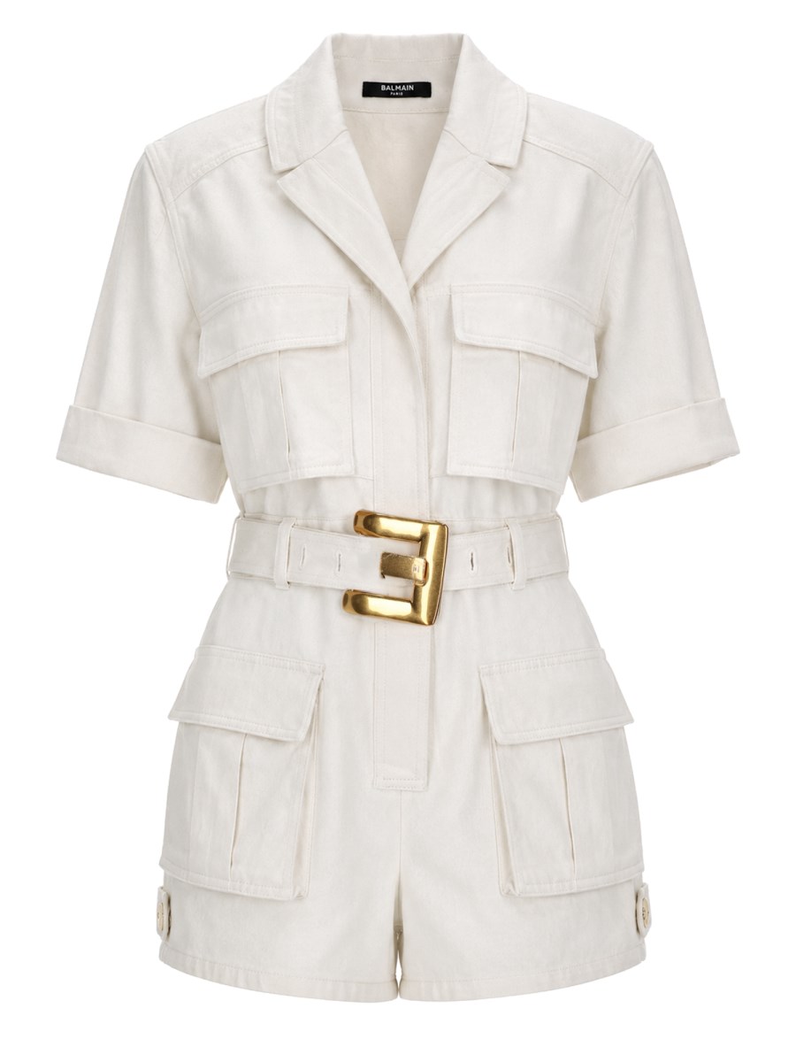 JUMPSUIT CON CINTURA IN DENIM