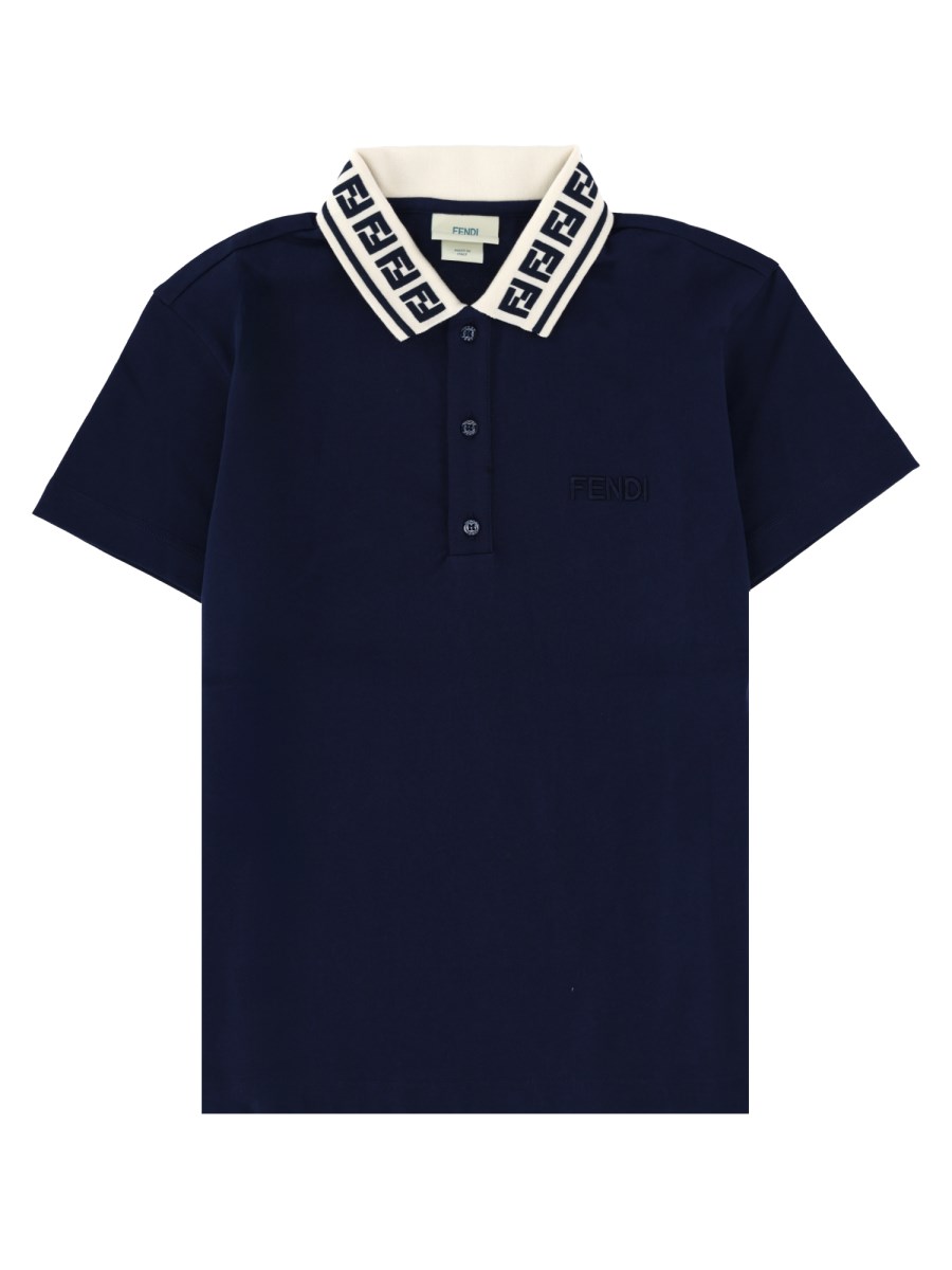 Polo con colletto logato