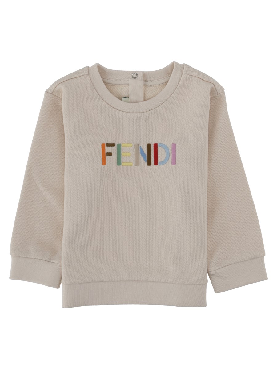 FELPA GIROCOLLO PER NEONATI CON LOGO MULTICOLOR