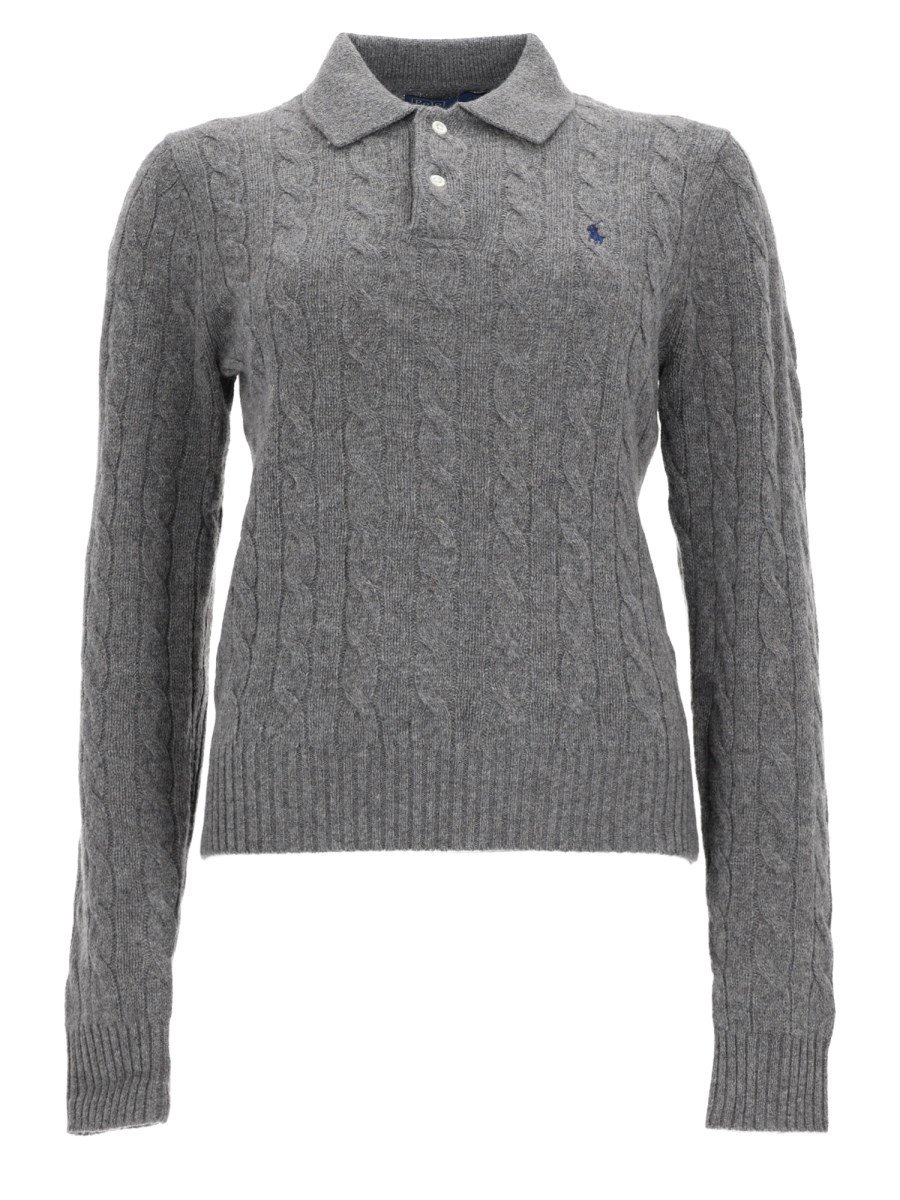 POLO IN MAGLIA CON LOGO