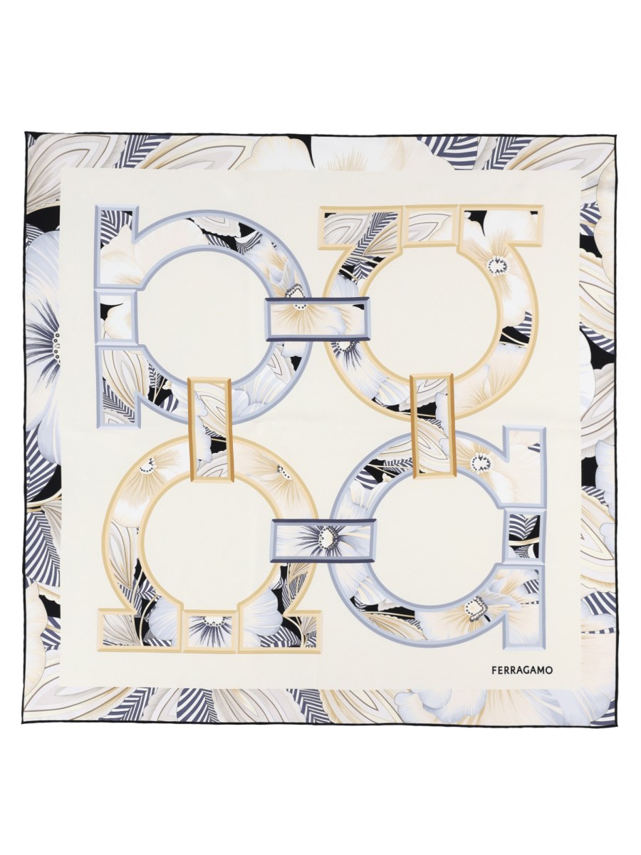FOULARD A FIORI GANCINI