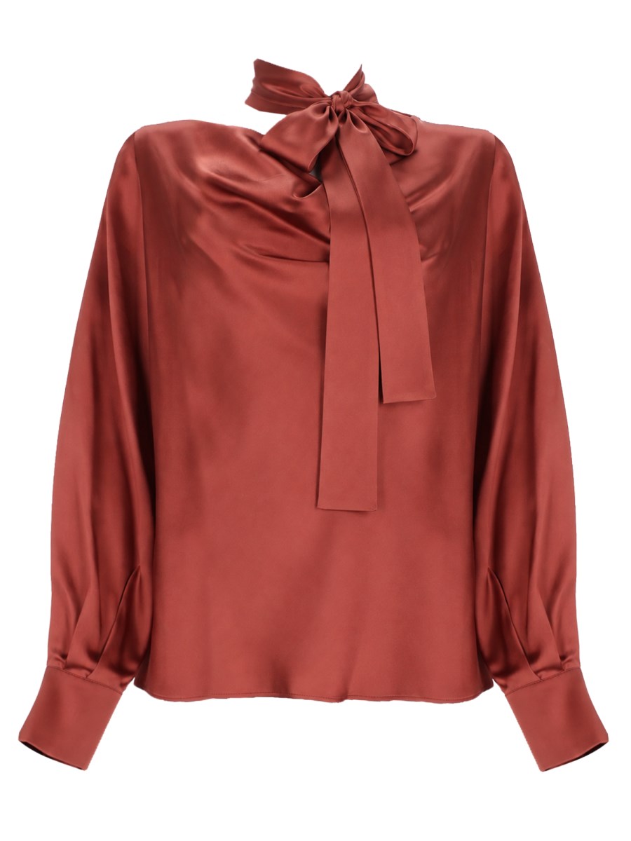 Blusa in Seta con Fiocco
