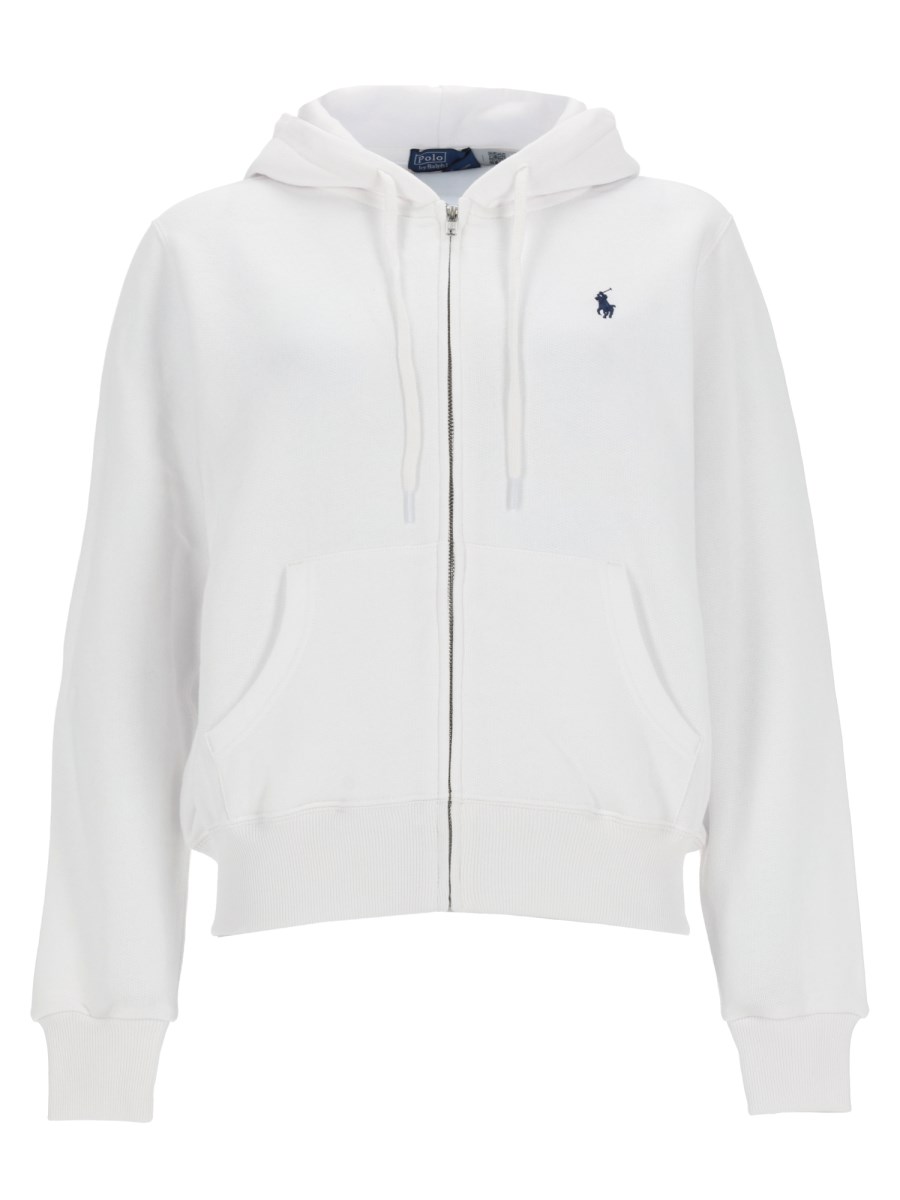 FELPA CON ZIP E LOGO