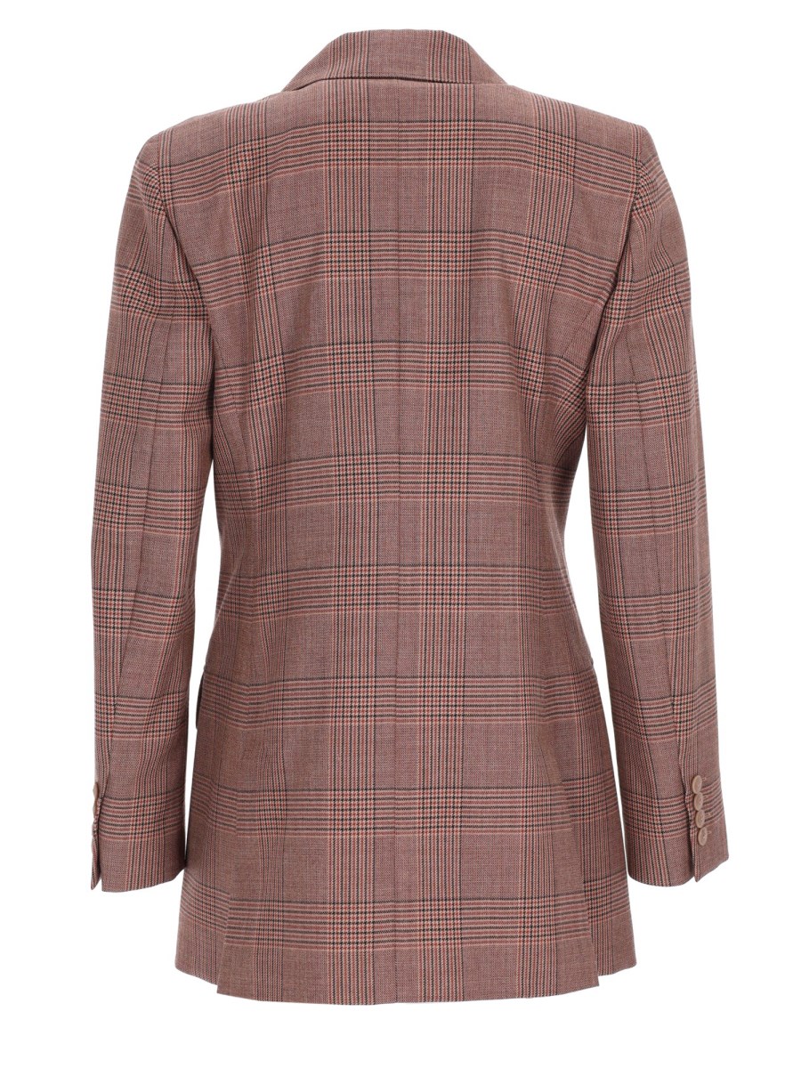 Blazer Doppiopetto in Lana Principe di Galles