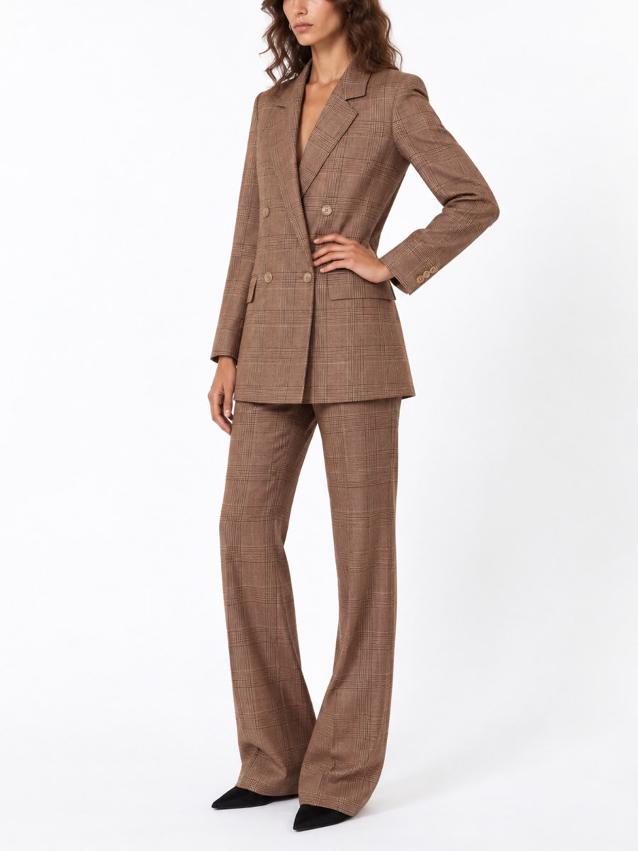 Blazer Doppiopetto in Lana Principe di Galles