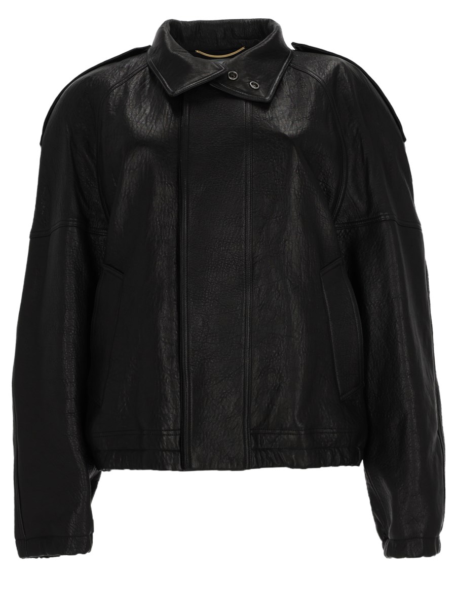 Giacca Cordo In Pelle