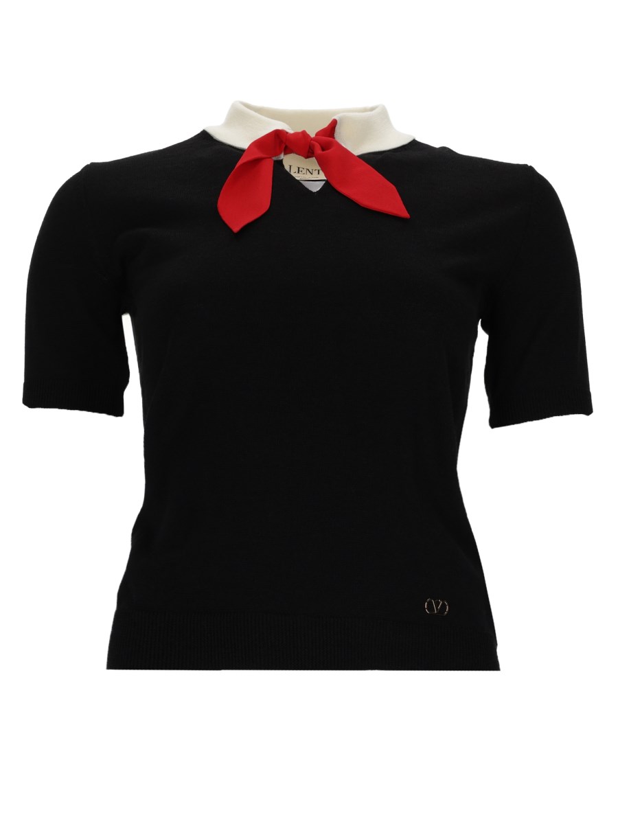 MAGLIA IN LANA CON FIOCCO