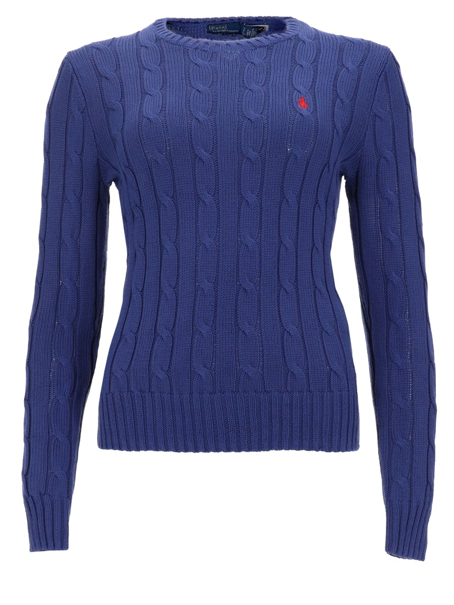 MAGLIA A TRECCE CON LOGO