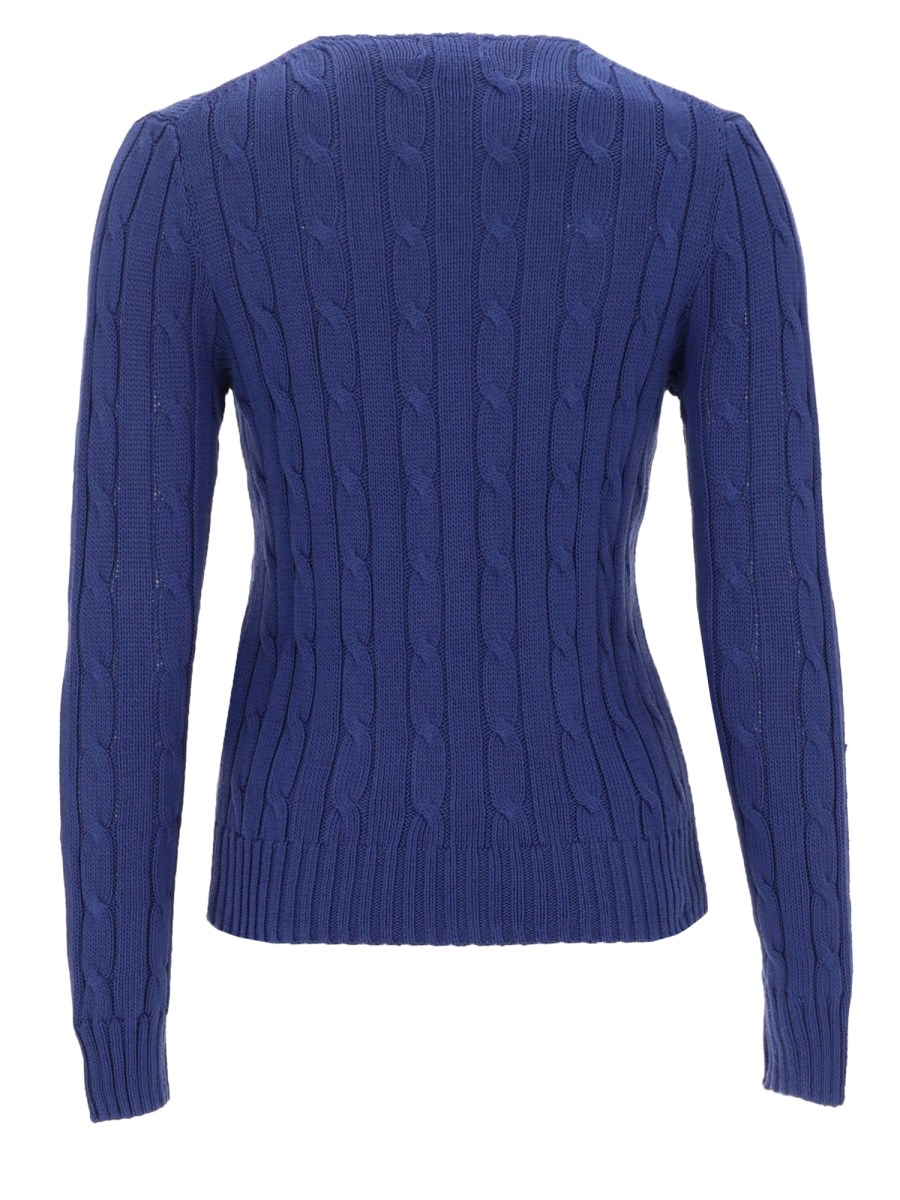 MAGLIA A TRECCE CON LOGO