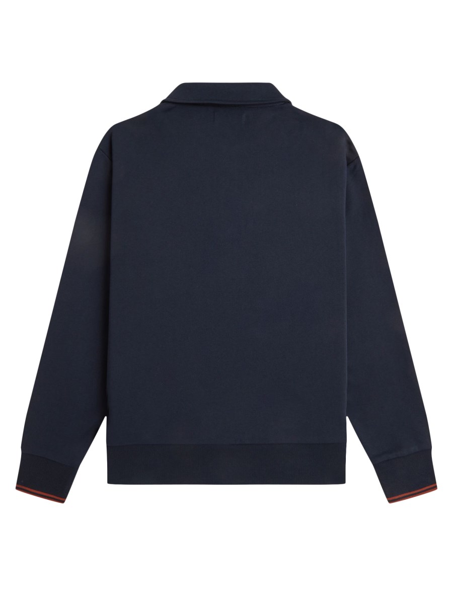 Felpa Con Logo E Zip