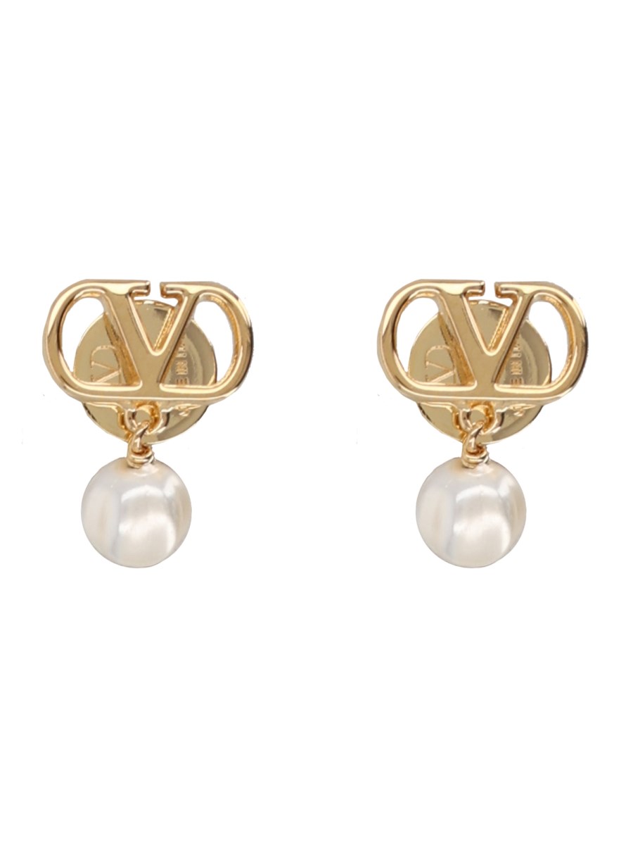 ORECCHINI VLOGO SIGNATURE CON PERLA