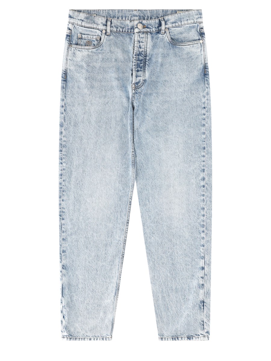 jeans in denim di cotone