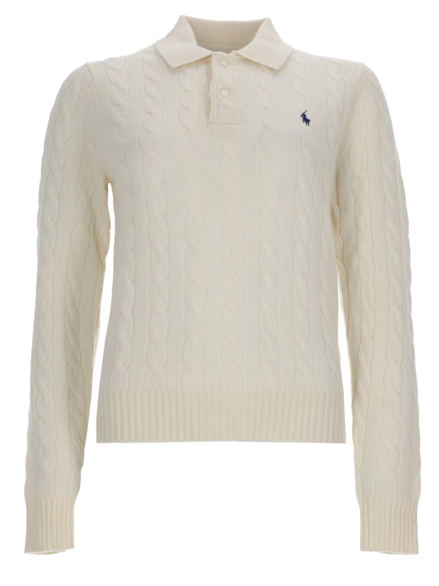 POLO IN MAGLIA CON LOGO