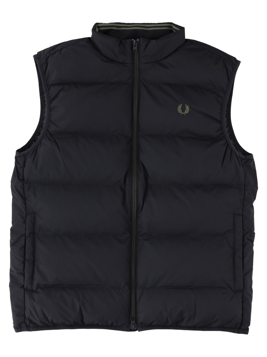 Gilet Trapuntato con Logo
